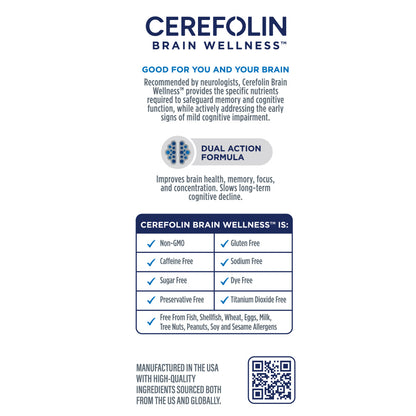 Cerefolin Brain Wellness™ Good for you and your brain